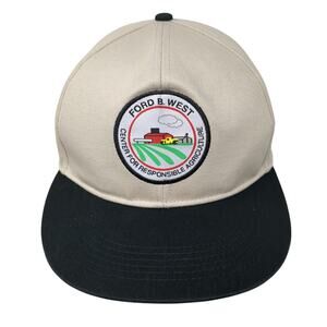 Ford B. West Center For Responsible Agriculture Snapback Hat Beige OS Adjustable